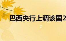 巴西央行上调该国2024年经济增长预期