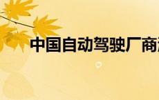 中国自动驾驶厂商海外寻找“新土壤”