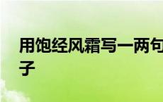 用饱经风霜写一两句话 用饱经风霜造一个句子 