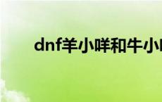 dnf羊小咩和牛小咩动图 dnf羊小咩 