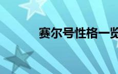 赛尔号性格一览表 赛尔号性格 