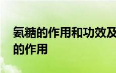 氨糖的作用和功效及副作用一天吃几粒 氨糖的作用 