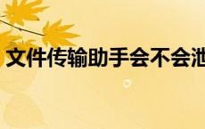 文件传输助手会不会泄露隐私 文件传输助手 