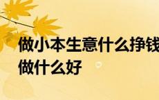 做小本生意什么挣钱 想做点小本生意不知道做什么好 