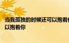 当我孤独的时候还可以抱着你歌词含义 当我孤独的时候还可以抱着你 