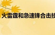 火雷霆和急速锋合击技 火雷霆和急速锋合体 