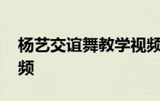 杨艺交谊舞教学视频大全 杨艺交谊舞教学视频 