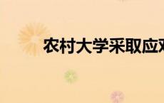 农村大学采取应对措施但这足够吗