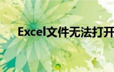 Excel文件无法打开？修复方法大解析！