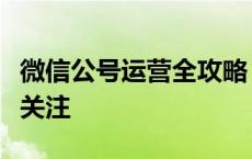 微信公号运营全攻略：打造影响力，吸引粉丝关注