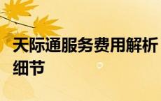 天际通服务费用解析：收费标准、方式及更多细节