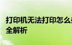 打印机无法打印怎么办？故障排除与解决方案全解析