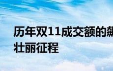 历年双11成交额的飙升见证了中国购物节的壮丽征程