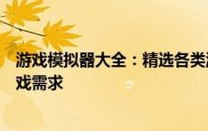 游戏模拟器大全：精选各类游戏模拟器，一站式满足你的游戏需求