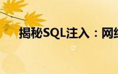 揭秘SQL注入：网络安全中的隐形威胁