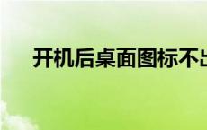 开机后桌面图标不出现？解决方法大全