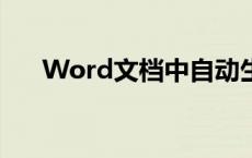 Word文档中自动生成目录的详细指南