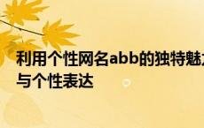 利用个性网名abb的独特魅力：探索现代网络文化中的时尚与个性表达